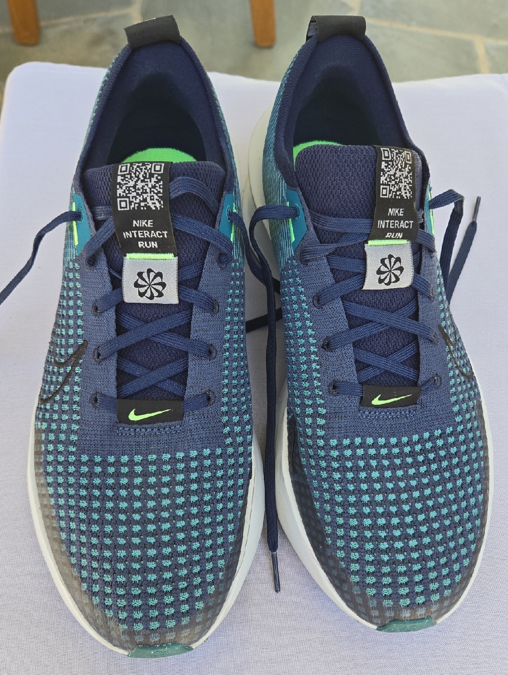 Nike Interact Run Navy & Teal Men's Athletic Shoes